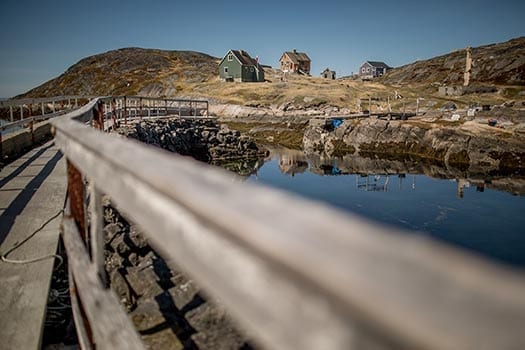 An Old Bridge In The Abandoned Village Kangeq Foto Visit Greenland